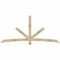 Ekena Millwork Alberta Rough Sawn Timber Gable Bracket, Douglas Fir, 96"W x 44"H x 4"D x 4"F, 11/12 Pitch GBW096X44X0404ALB00RDF - alternate 1